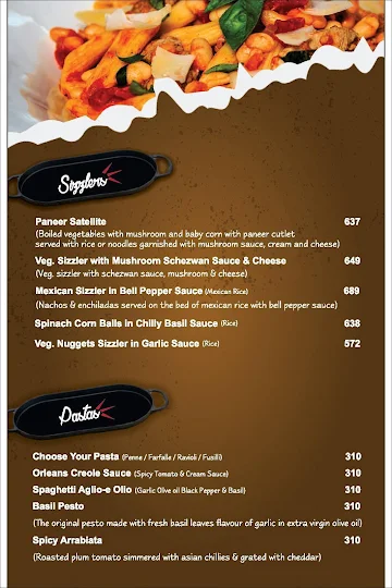 Smokyzz Sizzlers menu 