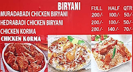 Zaika Muradabadi Chicken Biriyani menu 1