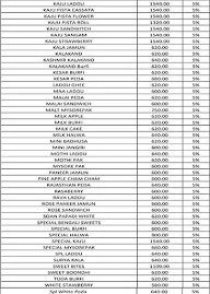 Ganga Sweets menu 2