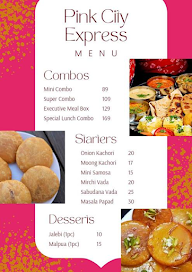 Pink City Express menu 1