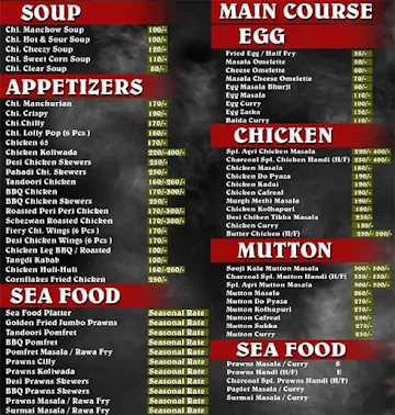 Charcoal Family Restaurant Thane menu 