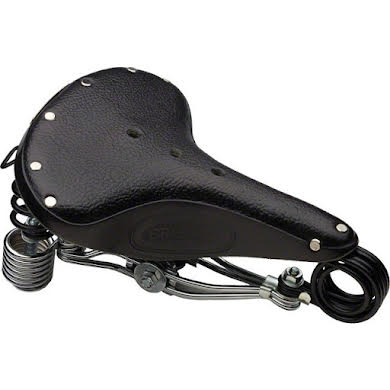 Brooks B135 Saddle with Chrome Rails, Double Spring