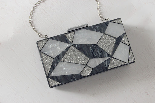 Title 2, Fashionable black and white contrast acrylic cl...