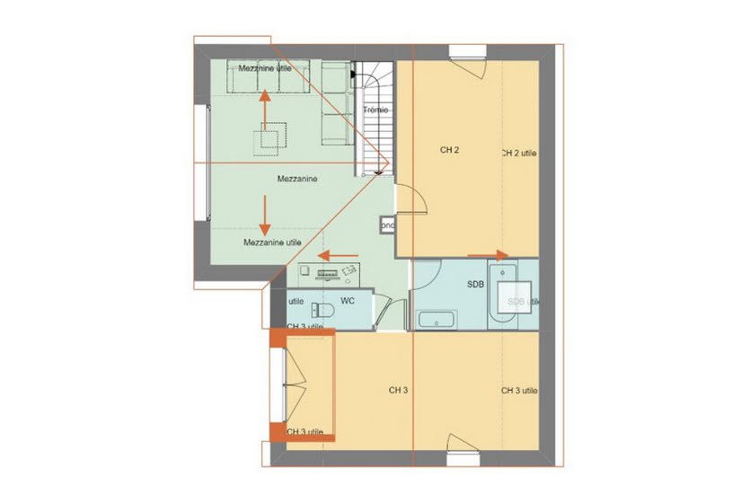  Vente Terrain + Maison - Terrain : 401m² - Maison : 139m² à Fougères (35300) 