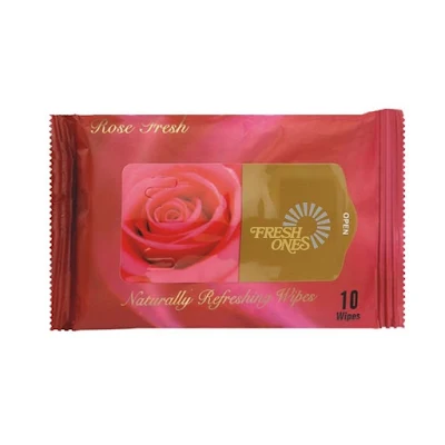 FRESH ONES WIPES ROSE 10PC