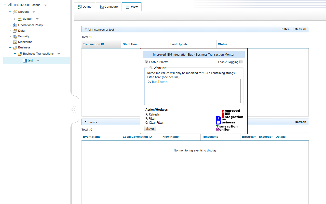 Improved IIB Business Transaction Monitor Preview image 0