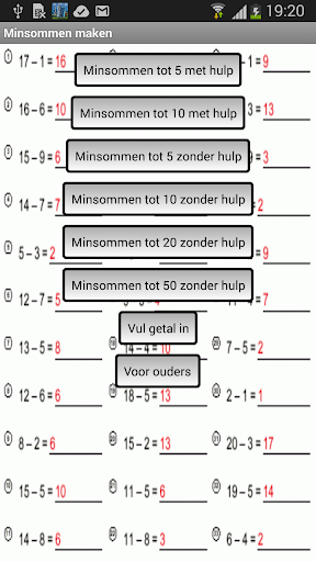 Minsommen leren maken Gratis