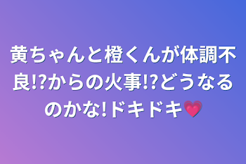 黄ちゃんと橙くんが体調不良!?からの火事!?どうなるのかな!ドキドキ💗