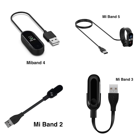 Dây Sạc, Cáp Sạc Cho Xiaomi Mi Band 5/ Miband 4/ Miband 3 / Miband 2 Hàng Chất Lượng