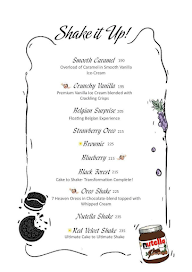 Delicate Delights menu 1