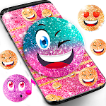 Cover Image of Download Emoji glitter live wallpaper 9.4 APK