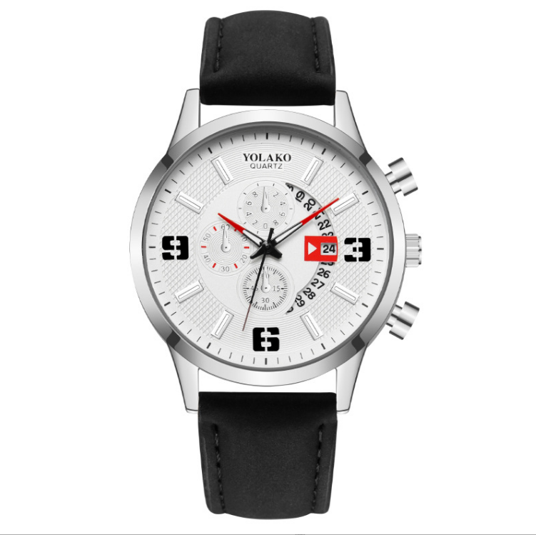 Title 7, Grote digitale herenhorloge met kalender, modie...