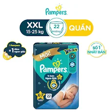 Tã-bỉm quần Pampers ngủ ngon XXL22 (cho bé 15-20kg)