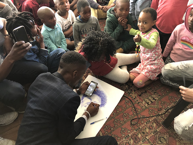 Sinazo Peters and her friends meet with groups of children at schools and orphanages through the Mkhulise Foundation to give motivational talks.