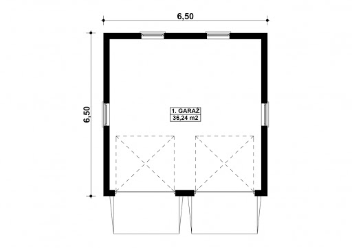G22 - Rzut garażu