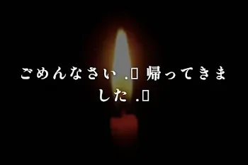 ごめんなさい .ᐟ 帰ってきました .ᐟ