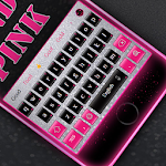 Cover Image of Descargar Silver & Pink Keyboard 10001003 APK