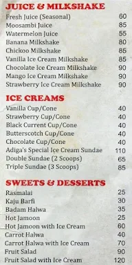 Adiga's menu 4