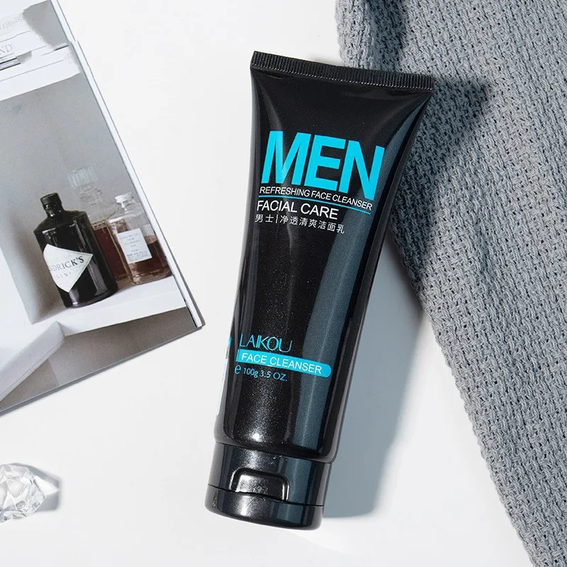 Limpiador Facial Hidratante para Hombre Suave No Irritante Limpieza Profunda Cuidado Diario de la Piel Refrescante