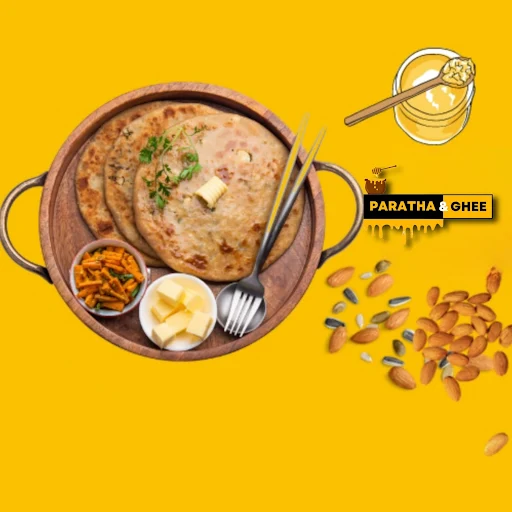 Dry Fruits Paratha [Desi Ghee]