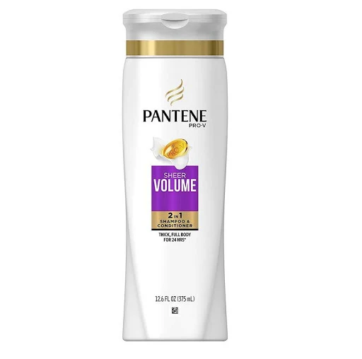 Dầu gội xả 2in1 Pantene Shampoo & Conditioner Sheer Volume 375ml - Hàng nhập khẩu - Date 05/01/2023