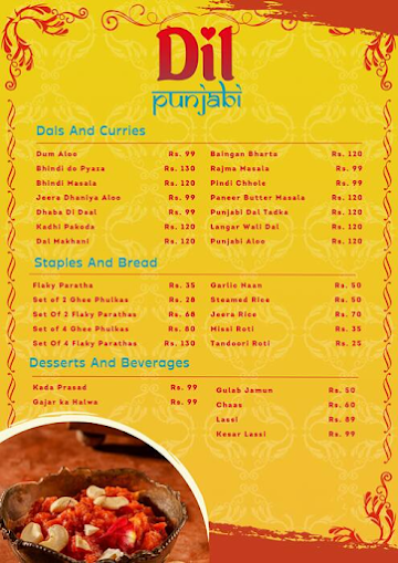 Dil Punjabi menu 