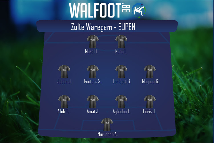 Composition Eupen | Zulte Waregem - Eupen (12/03/2022)