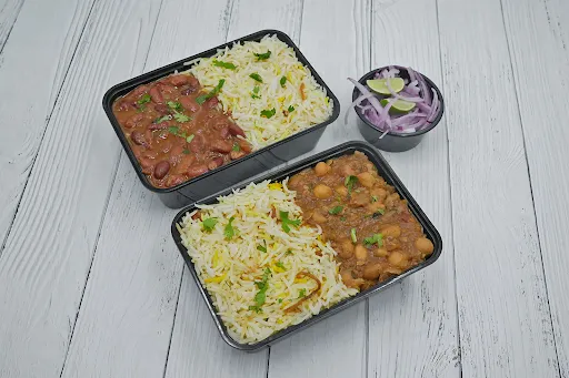 Chole Masala Rice Bowl With Rajma Rice Bowl