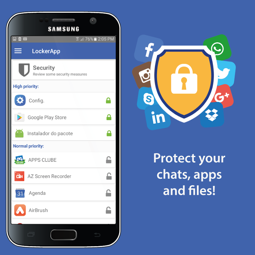 LockerApp - Lock WhatsApp Screen 1