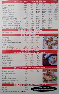 Billu Omelette Point menu 1