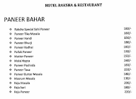 Hotel Raksha Restaurant menu 1