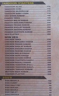 Jalsa Family Garden Restaurant menu 3