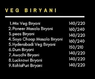 Biryani's Kisi Bhi Time menu 1