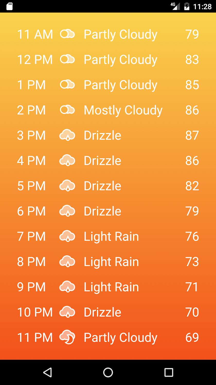 Simple Weather Screen 2