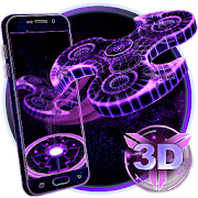 3D Fidget Spinner Neon Hologram Theme 1.1.10 Icon