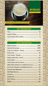 Sagar Express menu 1