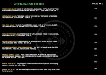 Robust Fitness Cafe By Quadfit menu 