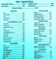 Cafe Unique Table menu 2