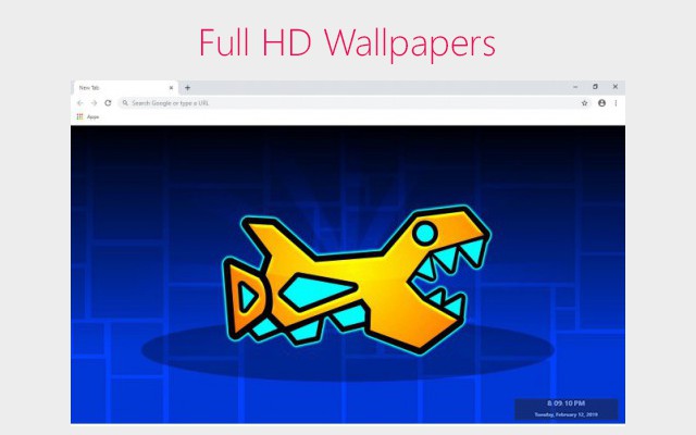 Geometry Dash Wallpapers custom new tab