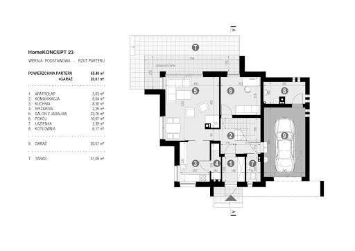 Koncept-23 - Rzut parteru