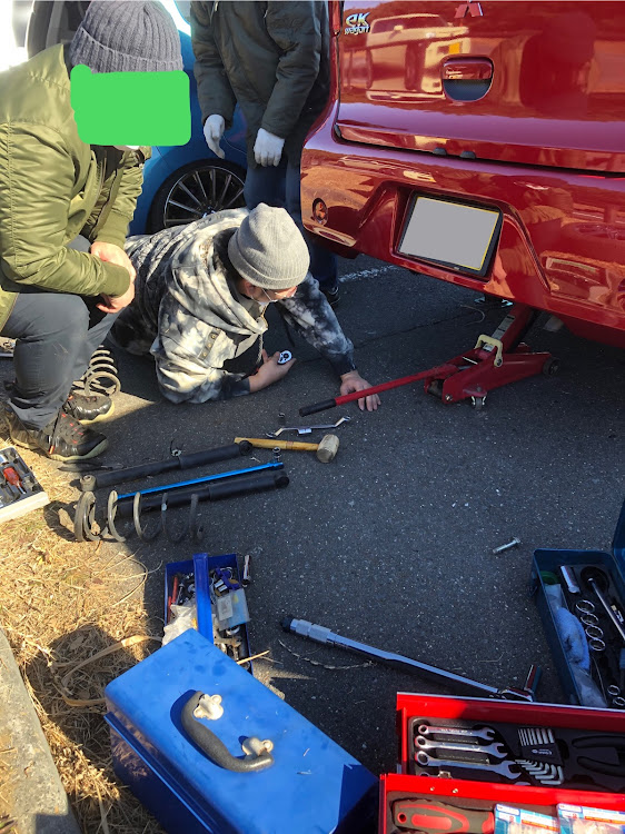 デイズのオフ会・オフ会茨城・車高調取り付け・ゴーストフィルム貼りに関するカスタム事例の投稿画像5枚目