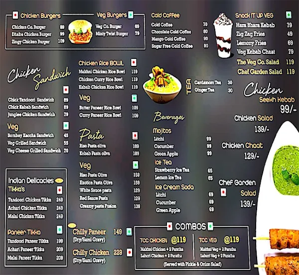 Shakes & Bites menu 