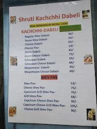 Shruti Kachchhi Dabeli menu 2