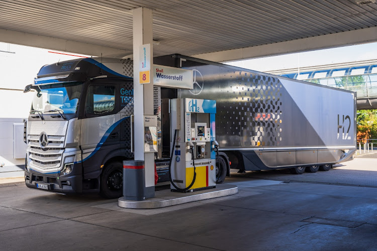 Mercedes hydrogen truck.Picture: SUPPIED