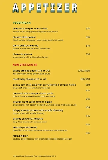 Mekong Folks menu 