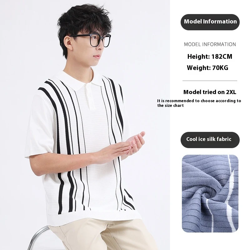 Premium Ice Silk Short Sleeve Shirt, High-Grade Business Style, breathable, elegant and comfortable, perfect for office 