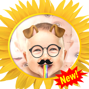 Funny face-snap photo  Icon