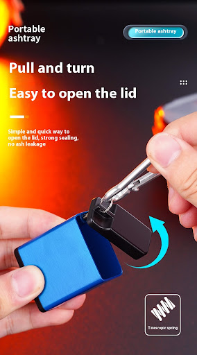 Title 1, Creative Ashtray Portable Outdoor Keychain Keep...