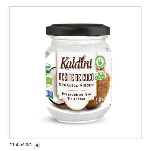 Aceite de Coco Organico Virgen Kaldini 500 ml