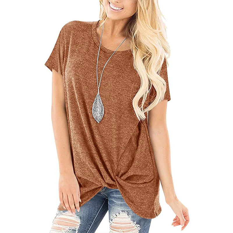 Camiseta Casual Gola Redonda Manga Curta Twist em Cores Puras. Conforto e estilo para o dia a dia. Perfeita para um visual descontraído.